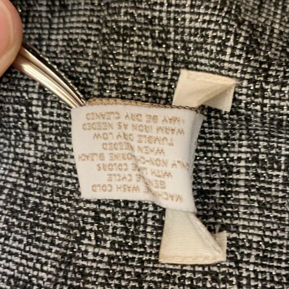 Chicos Metallic Silver Grey Three-Button Vest Size Med  8 - Picture 9 of 10